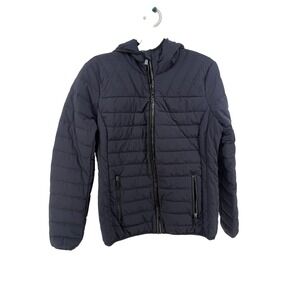 Michael Kors Packable Down Fill Puffer Jacket Womens Small Coat Black‎